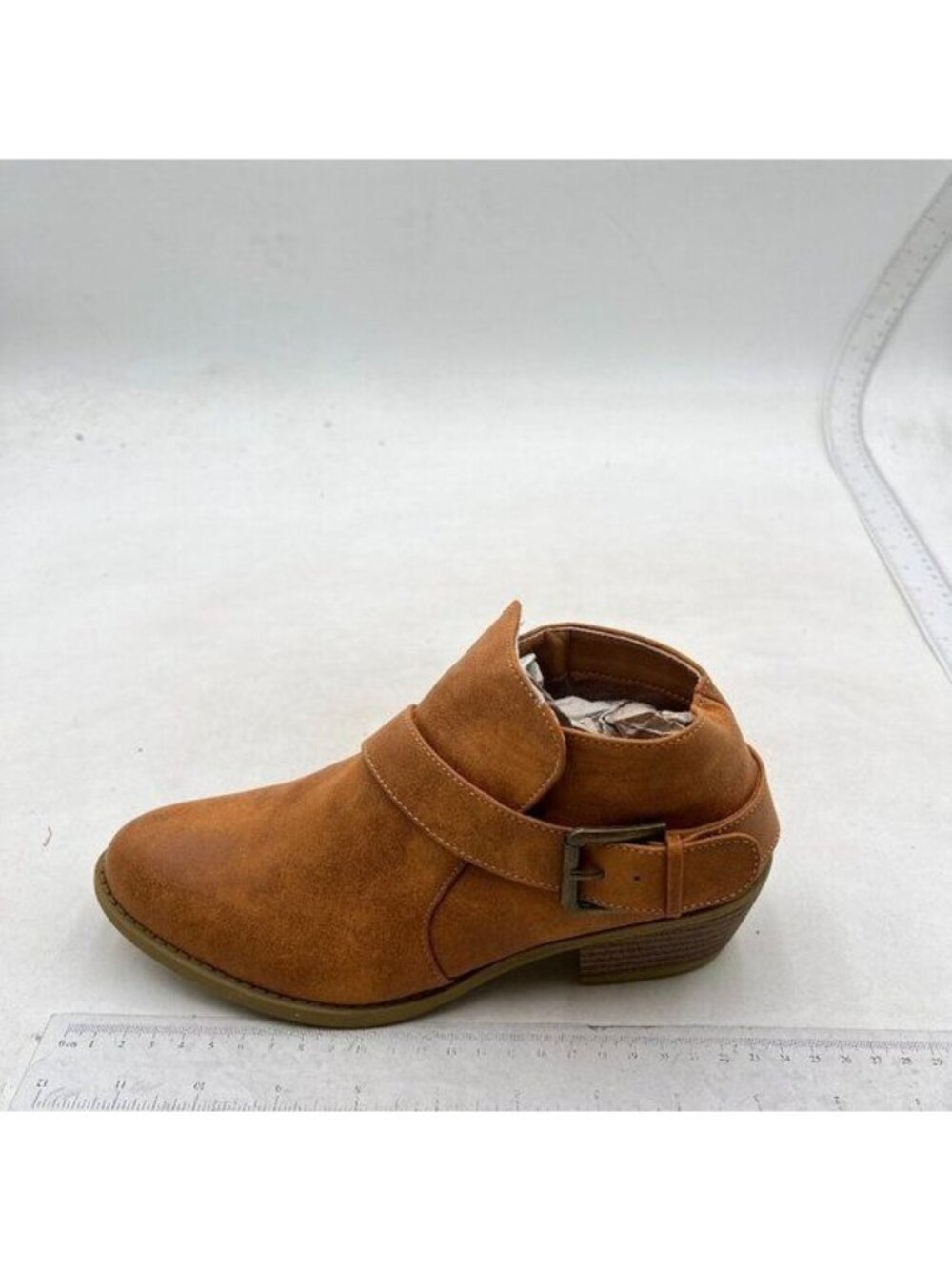 Women's Fashion Closed Toe Multi Strap Ankle Bootie Block Heel Black Brown